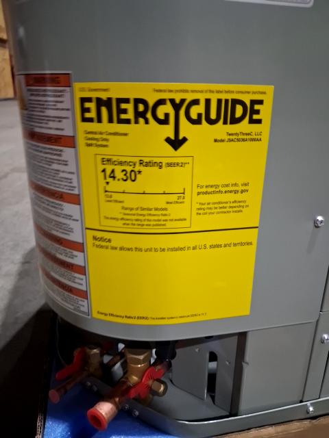 60,000 BTU Up/Horz Gas Furnace 96%, 3 Ton 1-Stg AC R454B 14.3 SEER2 and 1.5-3 Ton Multi Cased A Coil