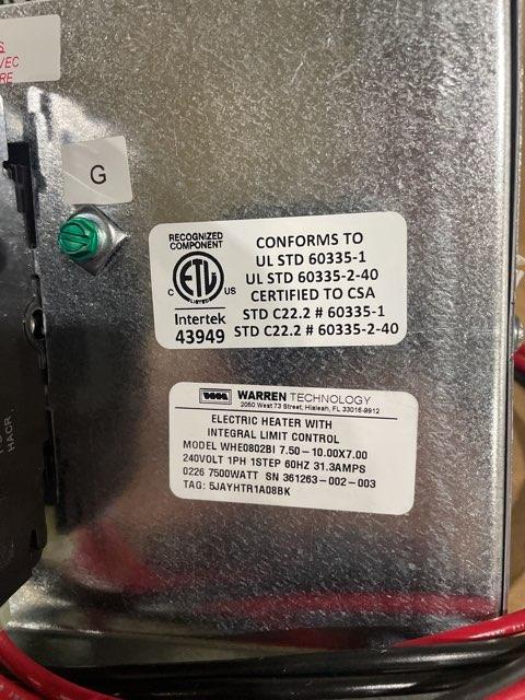 2.5 Ton 1-Stg SS Heat Pump R454B 14.3 SEER2, 3 Ton PSC Multi Air Handler, TXV Kit and 7.5KW Heat Kit