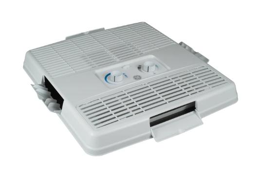 13,500 BTU Black Exterior-RV Rooftop AC, 115/60/1, R-410A and Non-Ducted Ceiling Assembly, White