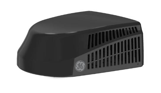 13,500 BTU Black Exterior-RV Rooftop AC, 115/60/1, R-410A and Non-Ducted Ceiling Assembly, White