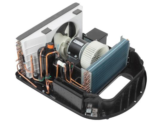 13,500 BTU White Exterior-RV Rooftop AC, 115/60/1, R-410A and Non-Ducted Ceiling Assembly, White
