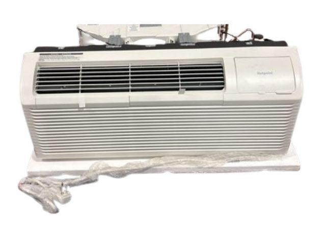 12,000 BTU Packaged Terminal HP with 5 KW Heat, R-32, 42"x16" Steel Wall Sleeve and Aluminum Grille