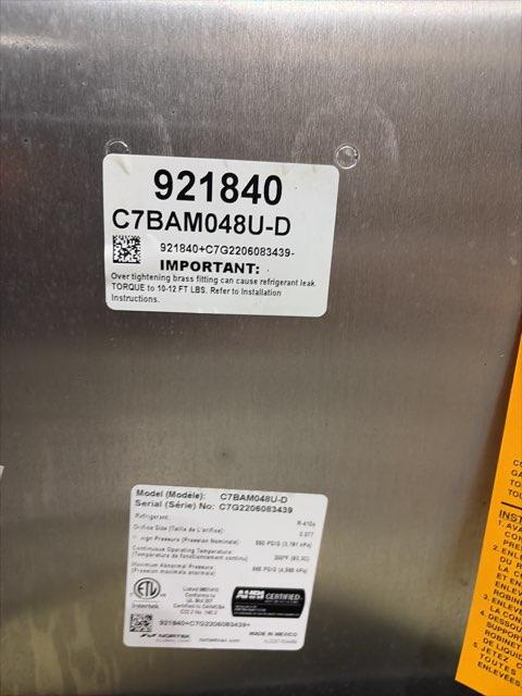 3.5 Ton 1-Stage SS Air Conditioner R410A 17 SEER with 4 Ton Upflow/Downflow Uncased Aluminum A Coil