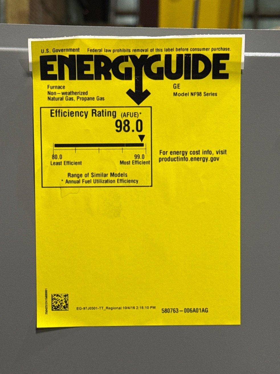 88,000 BTU Low NOx Mod Up/Horz Gas Furnace 98%, 3.5 Ton AC R410A 17 SEER and 4 Ton Up Uncased A Coil