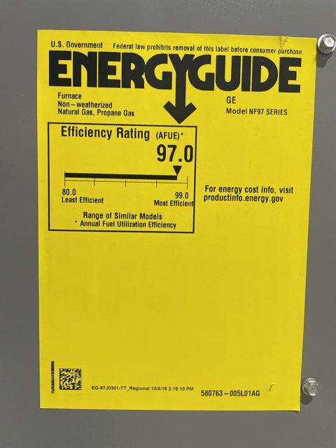 88,000 BTU Low NOx 2-Stg Up/Horz ECM Var Spd Gas Furnace 97% with 5 Ton Inverter SS AC R410A 23 SEER