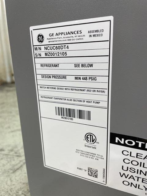 132,000 BTU Low NOx Up/Horz Gas Furnace 97%, 5 Ton Inverter SS AC R410A 23 SEER, 5 Ton Up Cased Coil