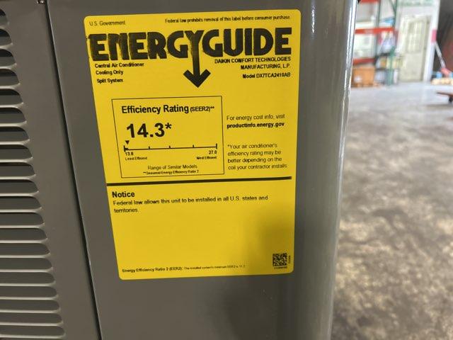 70,000 BTU Ultra Low NOx Up/Horz Gas Furnace 80%, 2 Ton Comm Comp AC 17 SEER2, 2 Ton Upflow Coil