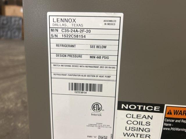 1.5 Ton SS Air Conditioner R410A, 14.3 SEER2, 2 Ton AC/HP Upflow Cased A Coil, R410A with Thermostat