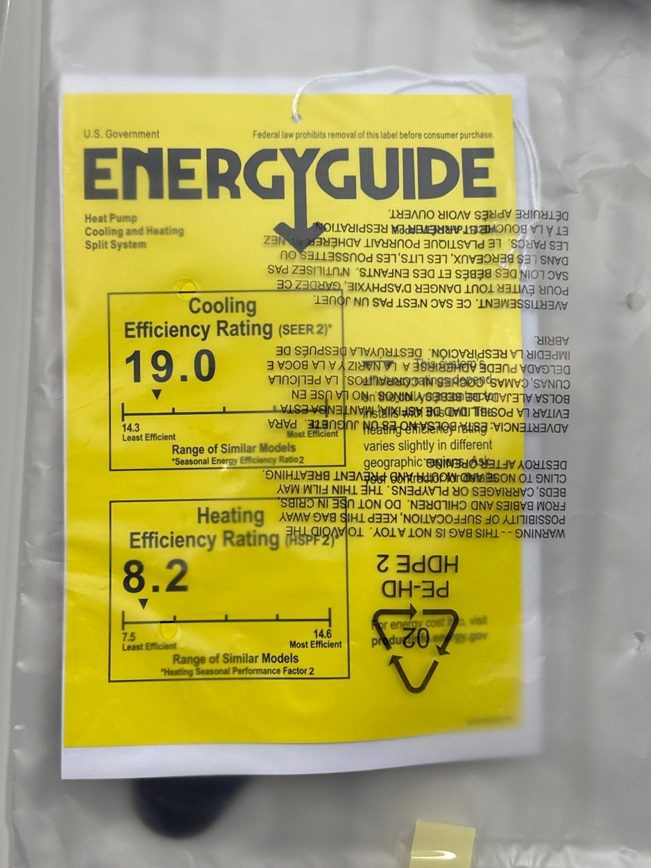 18,000 BTU Single-Zone Indoor/Outdoor Inverter Heat Pump Mini Split Set, 18 SEER2 208-230/60/1 R-32