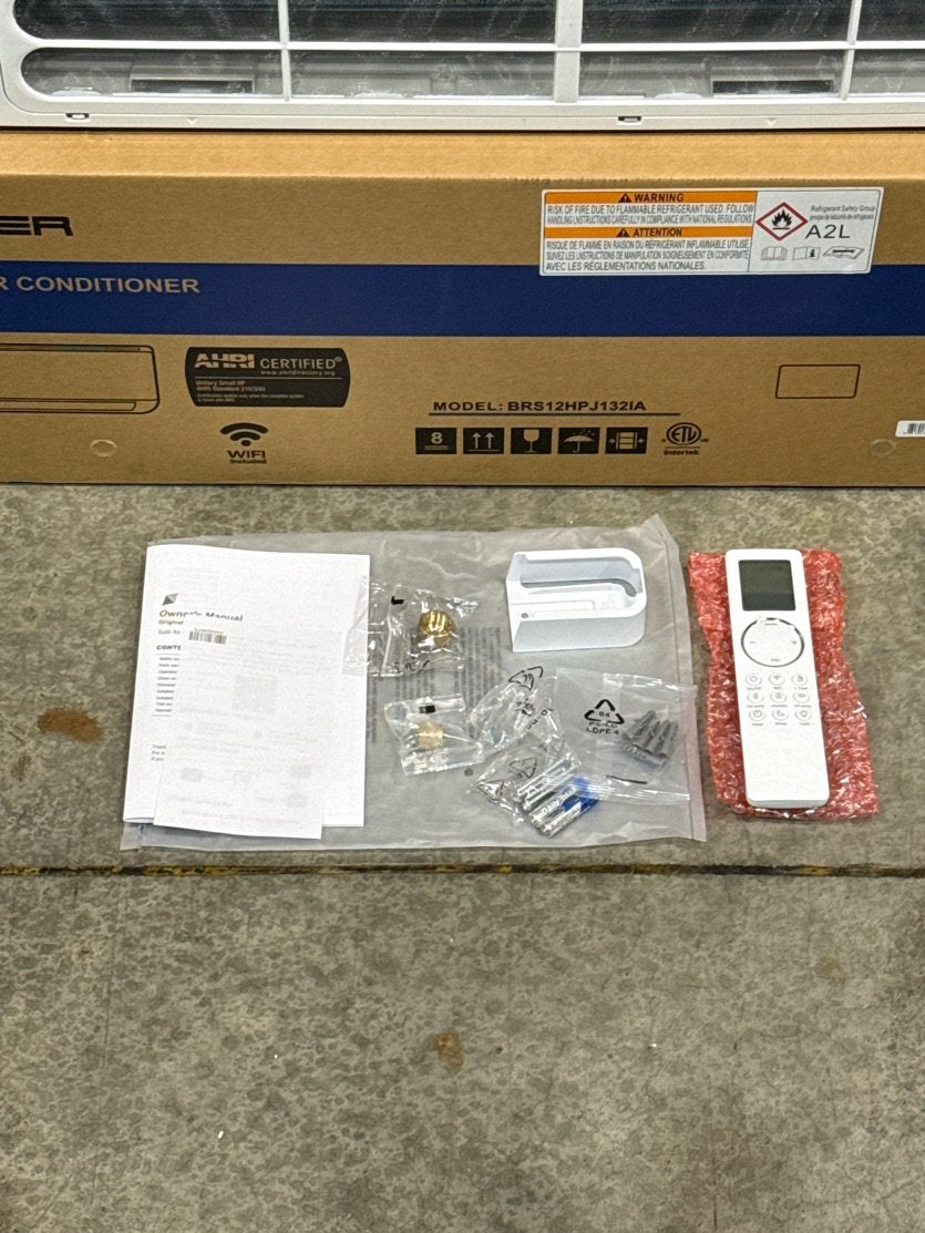 24,000 BTU Dual-Zone Inverter Heat Pump Mini Split Set, 19 SEER2 208-230/60/1 R-32