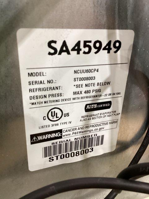 5 Ton Inverter SS Heat Pump 208-230/60/1 R410A 18 SEER with 5 Ton AC/HP Upflow Uncased A Coil, R410A