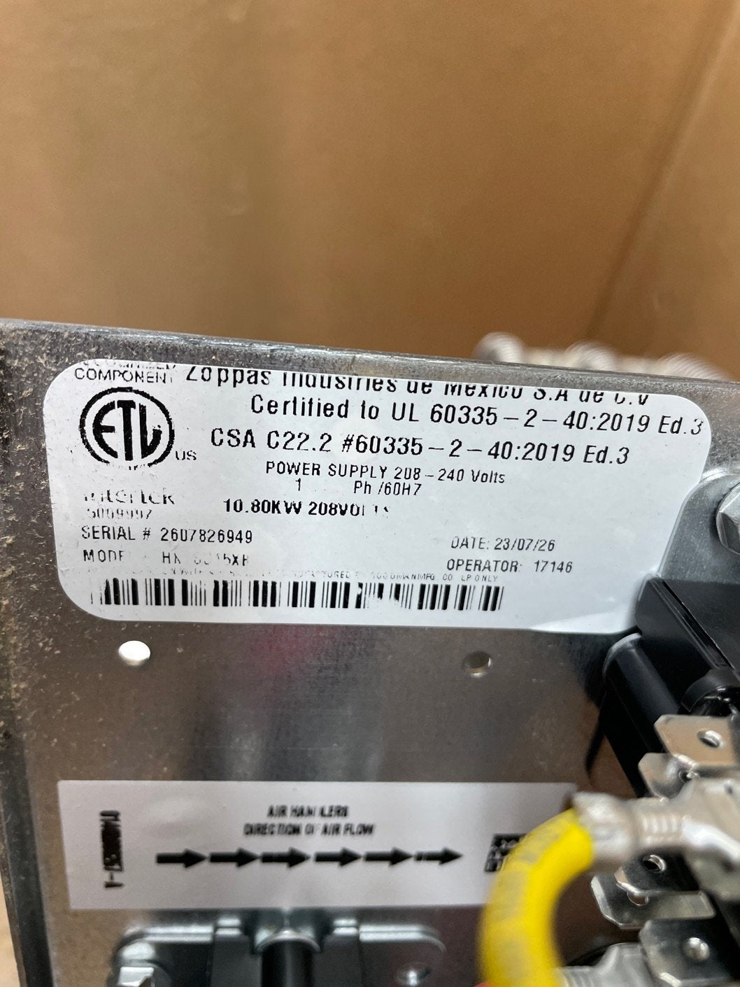 3 Ton Inverter SS Comm AC 16.5 SEER2, 3 Ton ECM Comm Multi Air Handler, 15KW Heat Kit and Thermostat