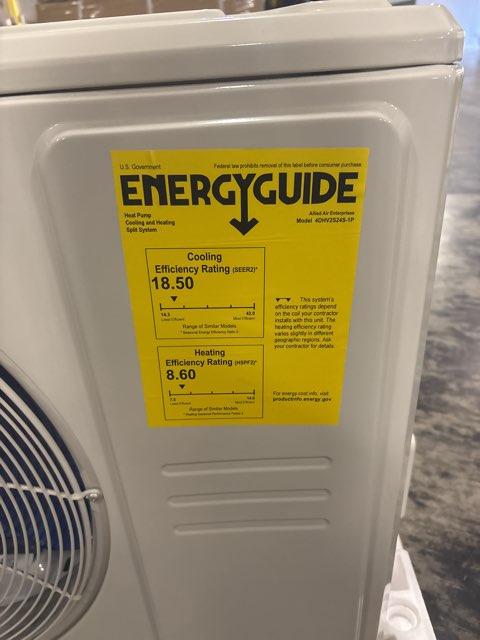 24,000 BTU Single-Zone Outdoor/Indoor Inverter Heat Pump Mini Split Set, 17 SEER 208-230/60/1 R-410A