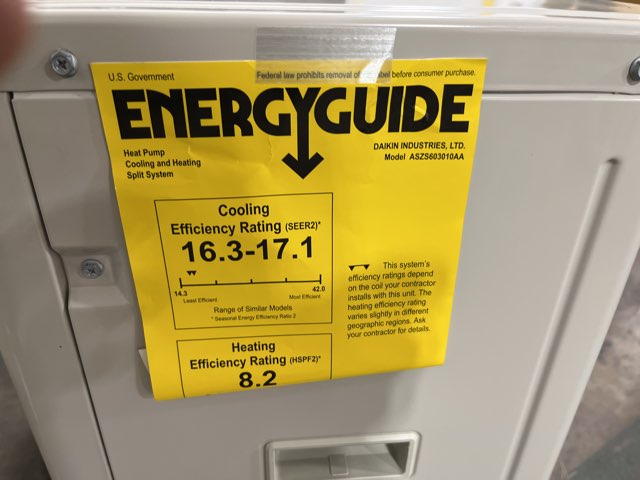 2.5 Ton Inverter Comm Heat Pump R410A 17.5 SEER2 and 3 Ton AC/HP ECM Comm Multiposition Air Handler