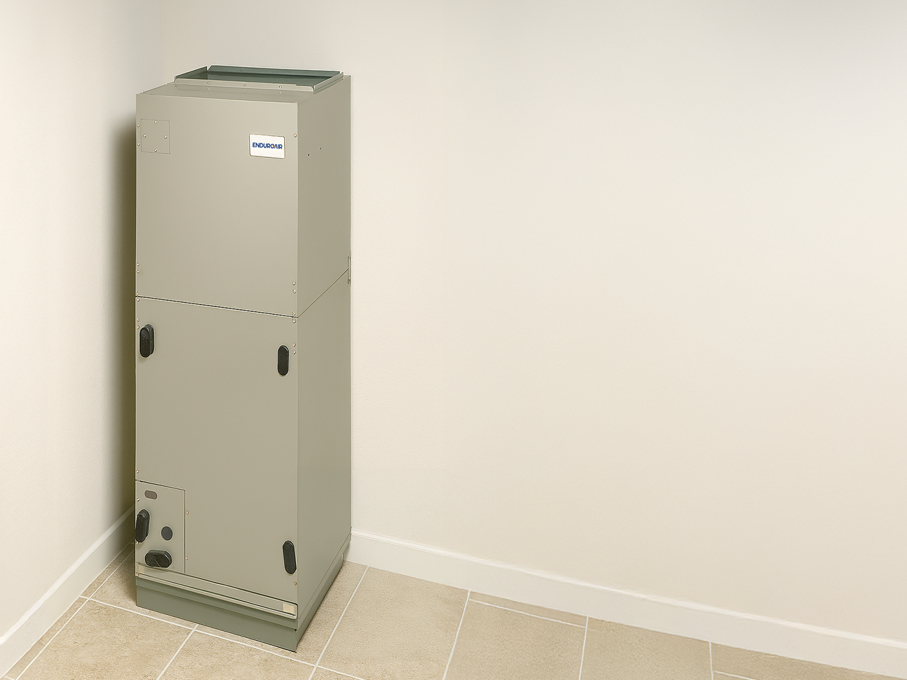 EnduroAir air handler in corner of room