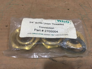 3/4" THREADED BRASS UNION CONNECTION
