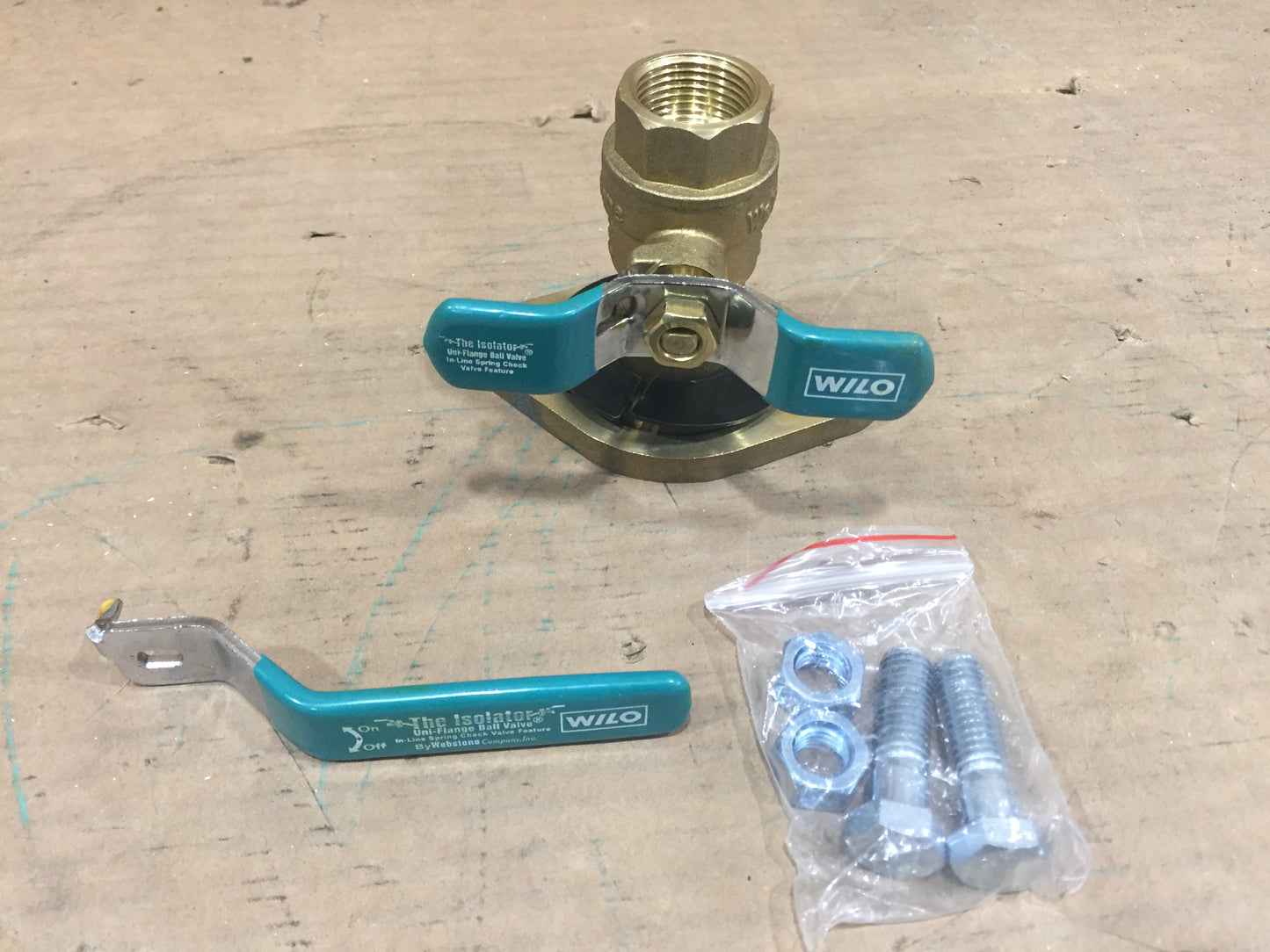 3/4" IPS X FLANGE BALL VALVE W/ IN-LINE SPRING CHECK VALVE WITH ROTATING FLANGE